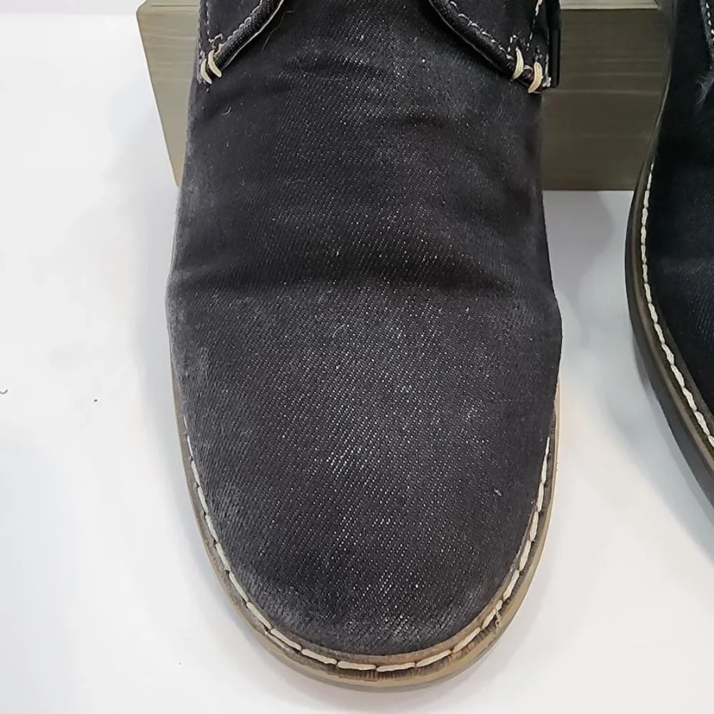 Born Denim and Leather Lace Up Oxford‎ Derby Men's Size 12
